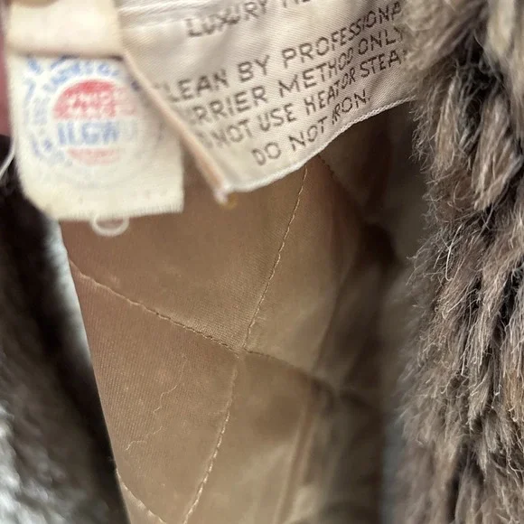 Vtg Forecaster Boston Heavy Trench Coat Real Fox Fur Lined Women (13/14 VINTAGE)